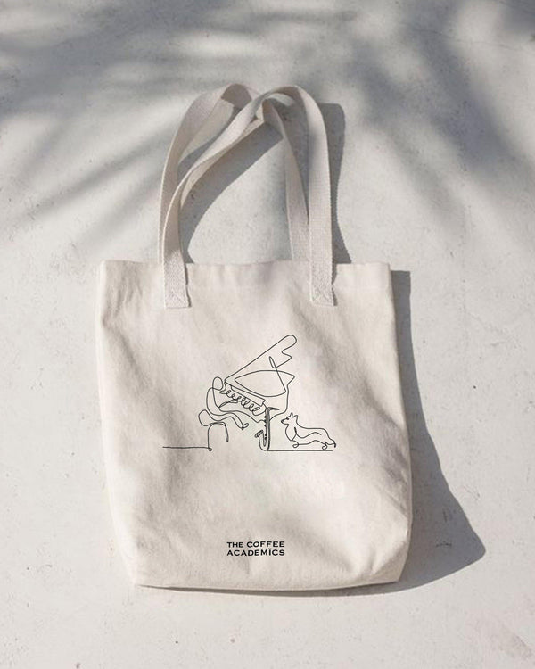 Limited Edition "Music & Paws" Charity Tote Bag - The Coffee Academics