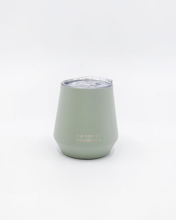 TCA Stainless Steel double wall tumble cup w/lid (olive green) - 12oz