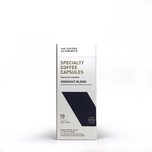 TCA Midnight Blend Nespresso Compatible Specialty Coffee Capsules 10pcs