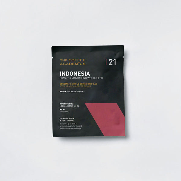 21 Indonesia Sumatra Mandailing Wet Hulled Dripbag Box of 5