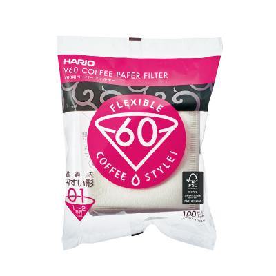 Hario V60 Filter (01 W 100 sheets) - The Coffee Academics