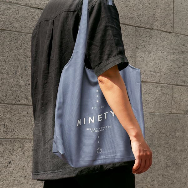NINETYs - Signature Tote Bag (Dusty Blue)