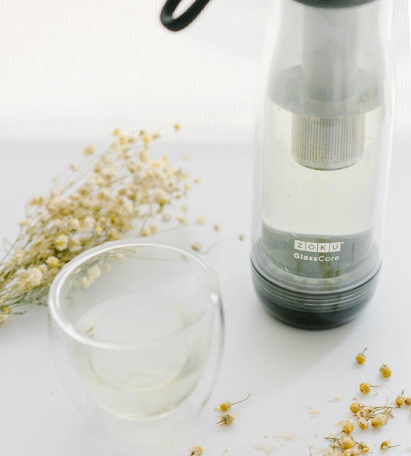 Zoku Glass Core Bottle & Tea Infuser - The Coffee Academics
